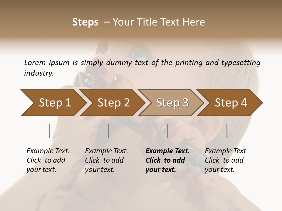 Bleu Blond Mignon PowerPoint Template