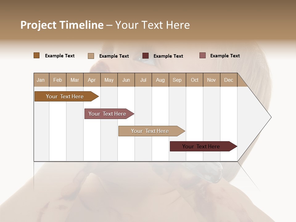 Bleu Blond Mignon PowerPoint Template