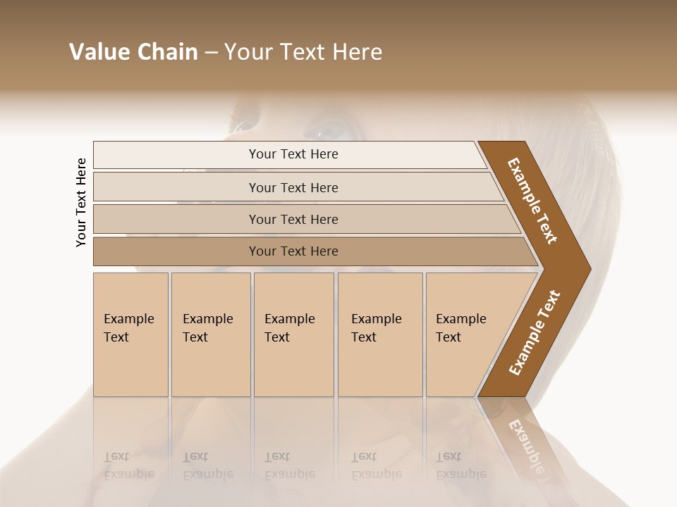 Bleu Blond Mignon PowerPoint Template