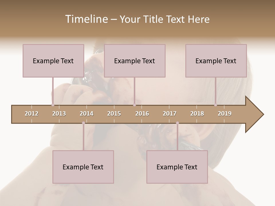 Bleu Blond Mignon PowerPoint Template