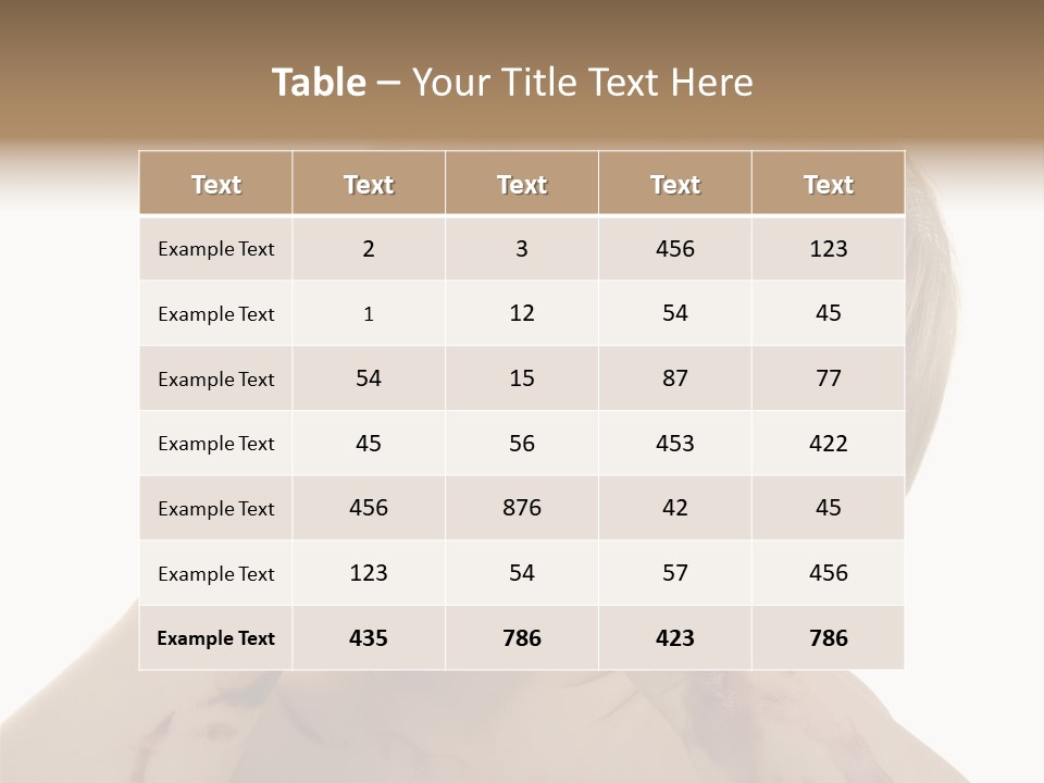 Bleu Blond Mignon PowerPoint Template