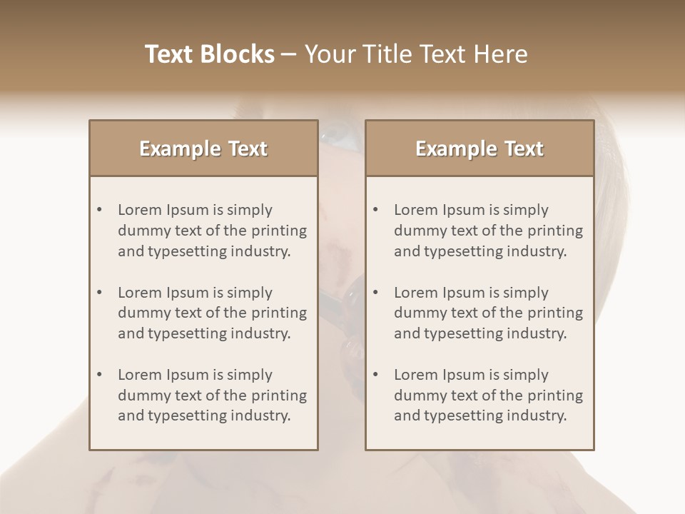 Bleu Blond Mignon PowerPoint Template