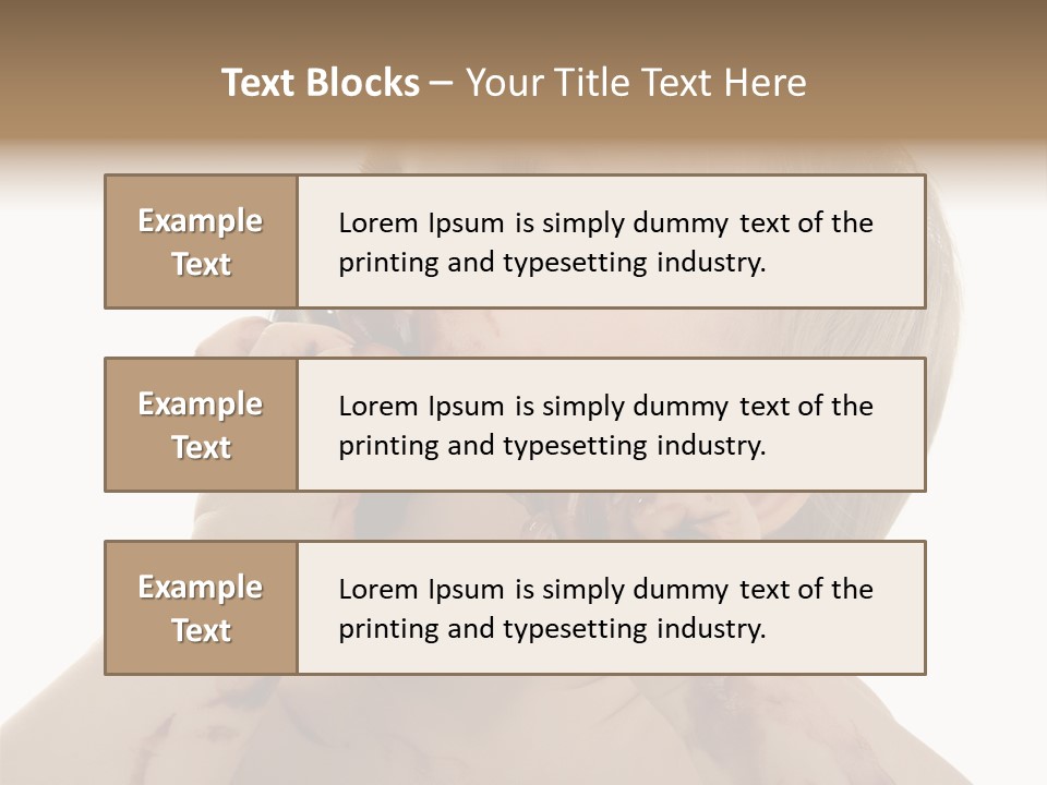 Bleu Blond Mignon PowerPoint Template