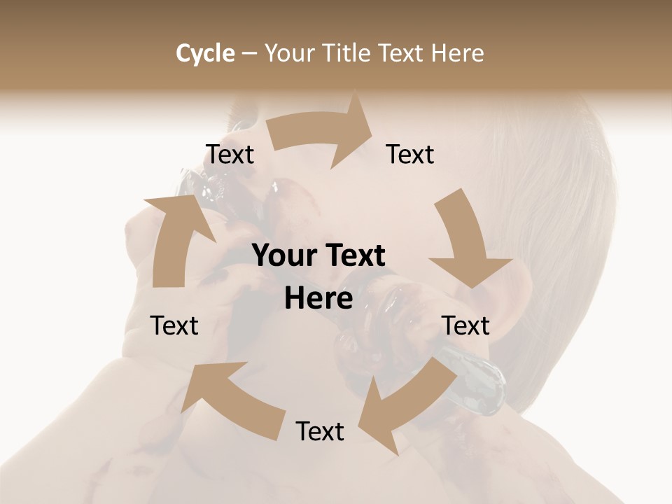 Bleu Blond Mignon PowerPoint Template