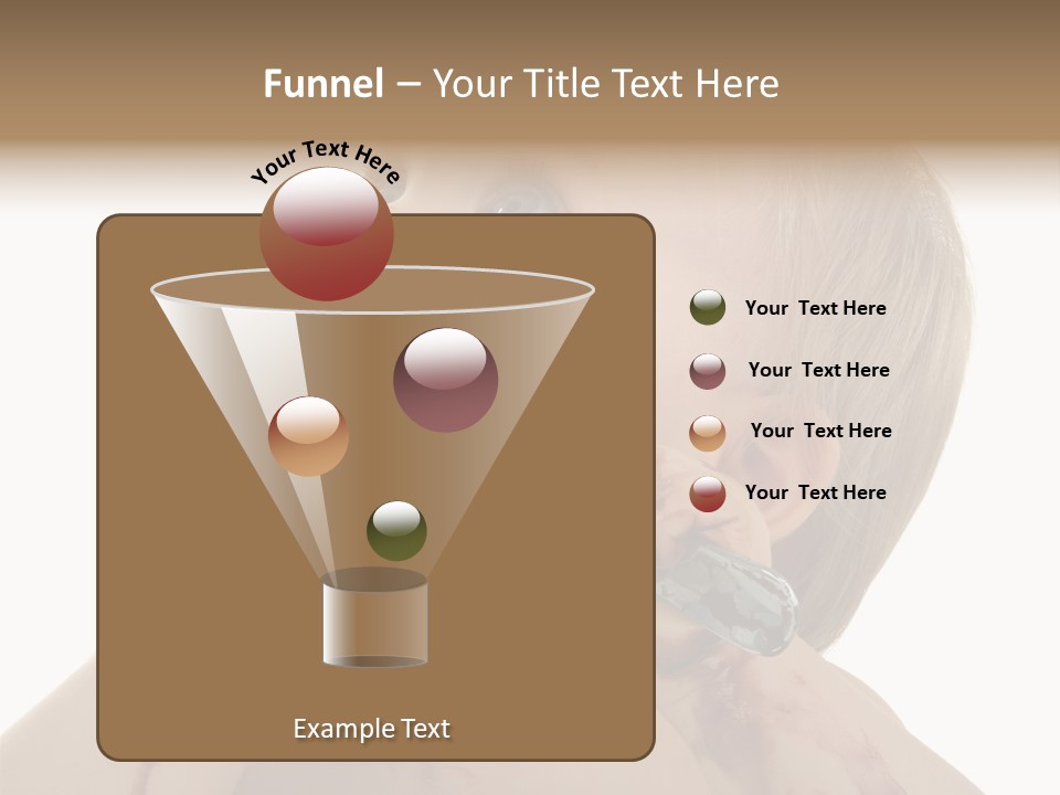 Bleu Blond Mignon PowerPoint Template