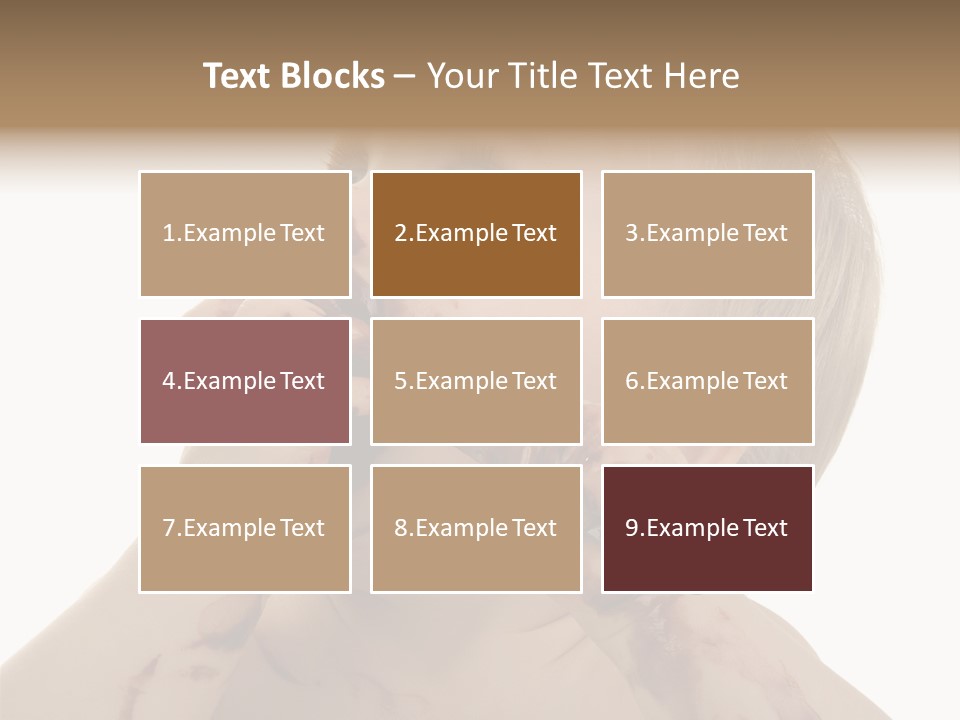 Bleu Blond Mignon PowerPoint Template