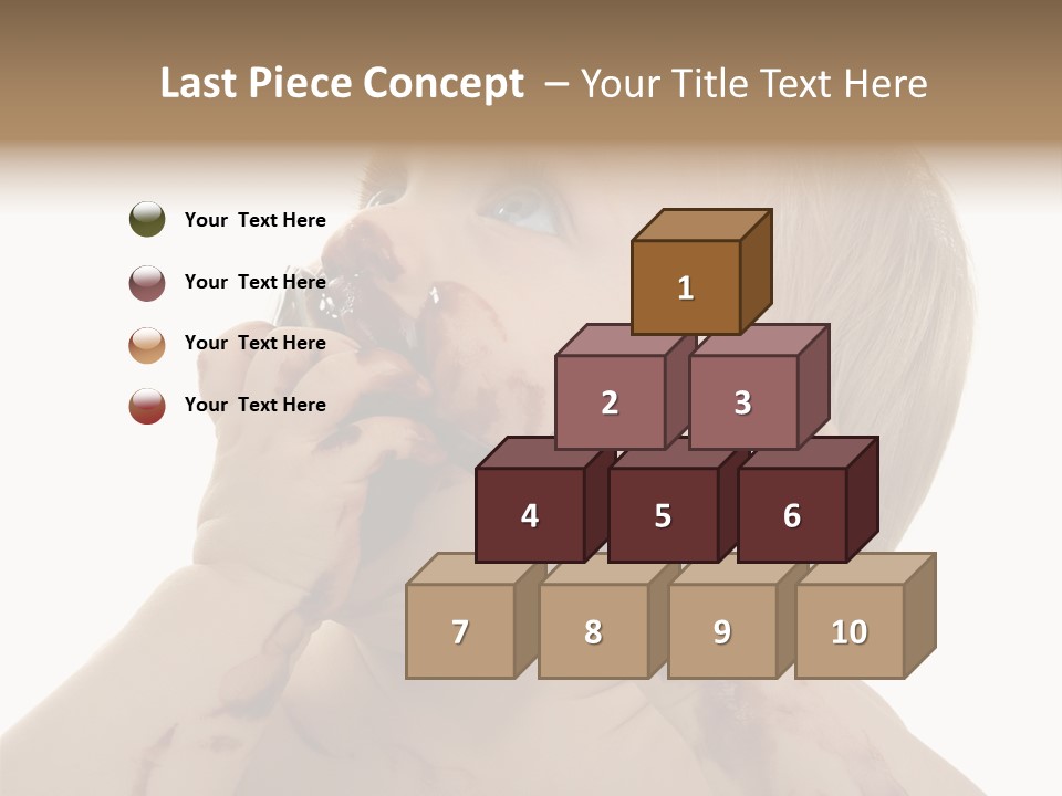 Bleu Blond Mignon PowerPoint Template