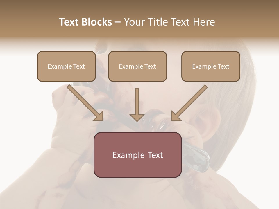 Bleu Blond Mignon PowerPoint Template