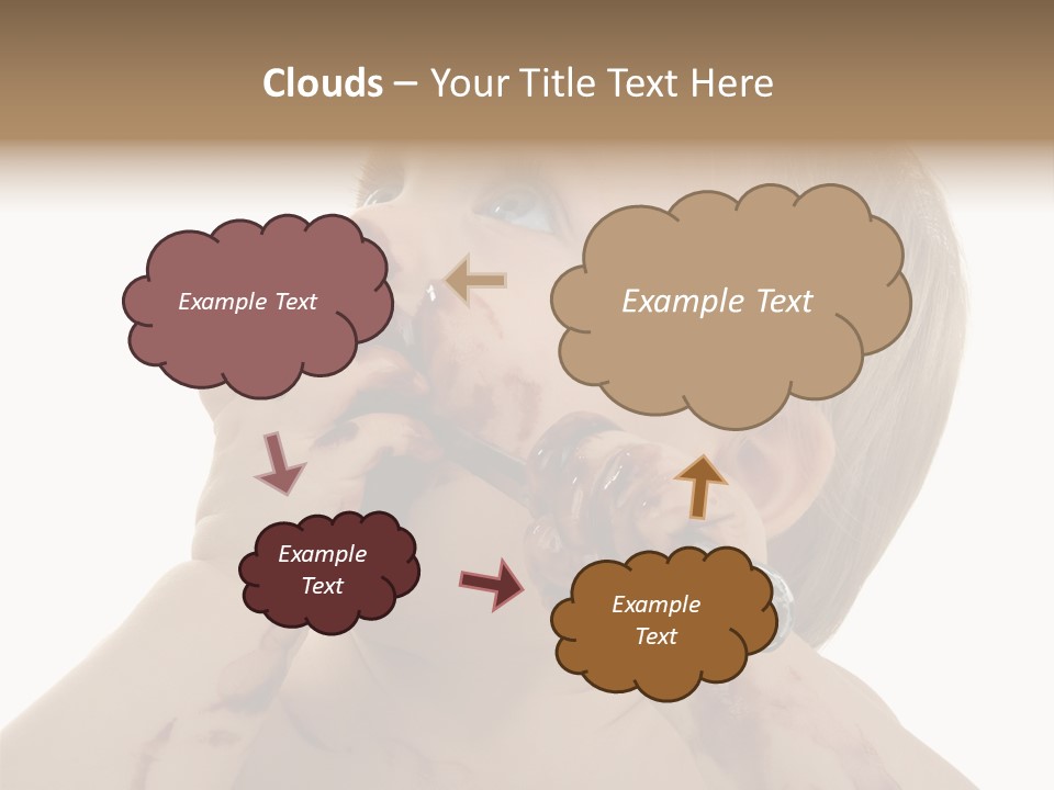 Bleu Blond Mignon PowerPoint Template