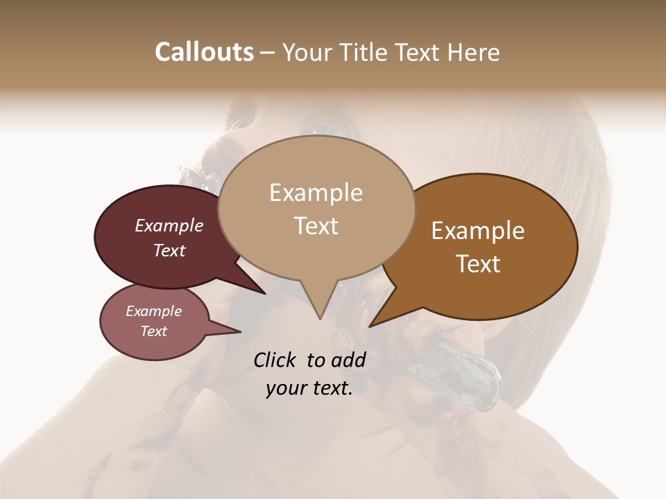 Bleu Blond Mignon PowerPoint Template