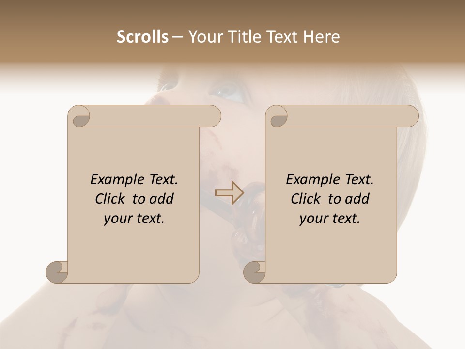 Bleu Blond Mignon PowerPoint Template