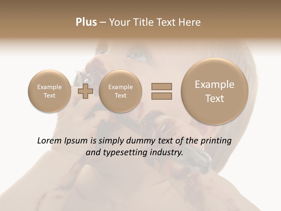 Bleu Blond Mignon PowerPoint Template