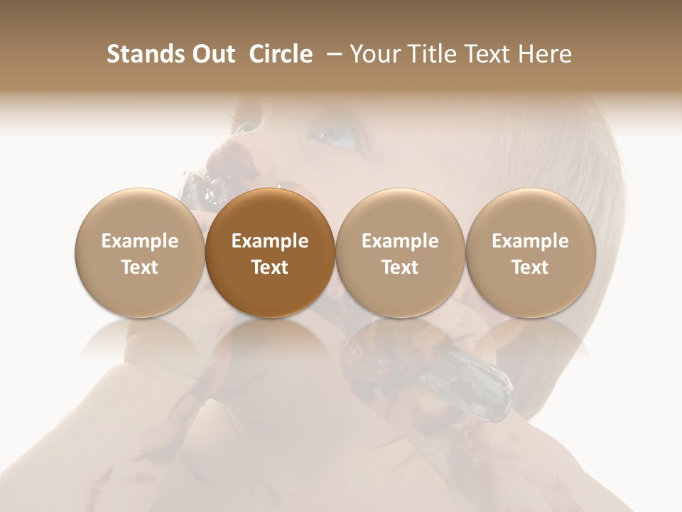 Bleu Blond Mignon PowerPoint Template