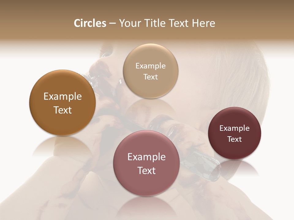 Bleu Blond Mignon PowerPoint Template