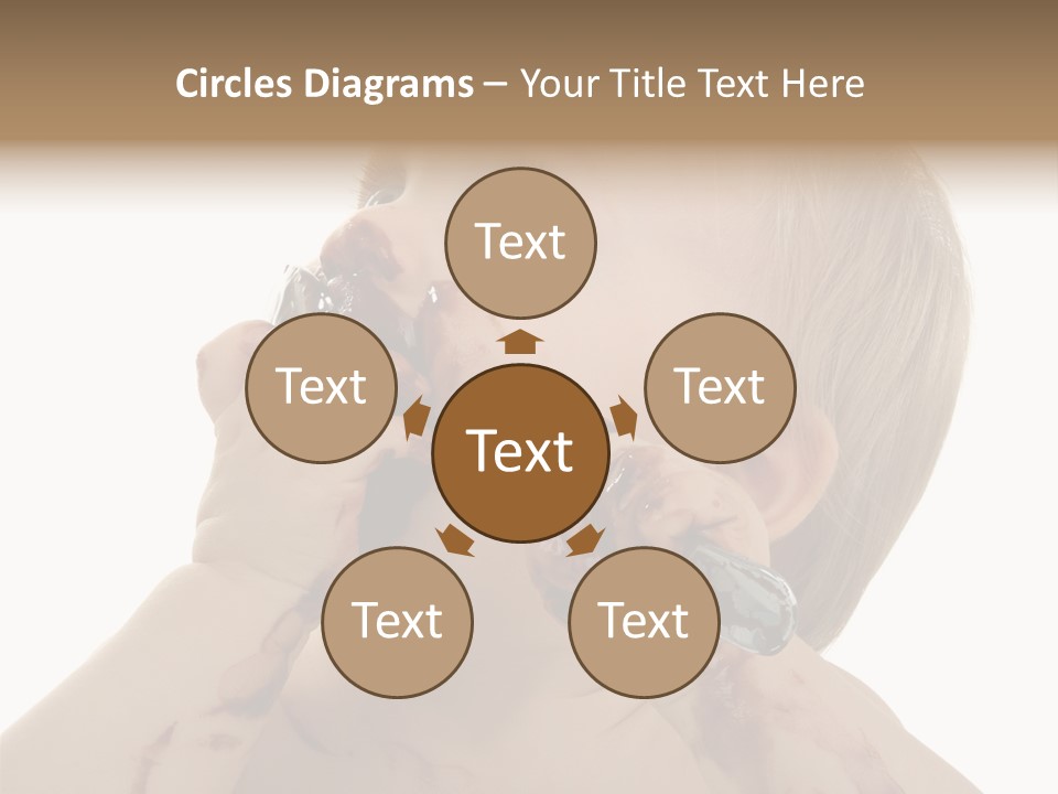 Bleu Blond Mignon PowerPoint Template