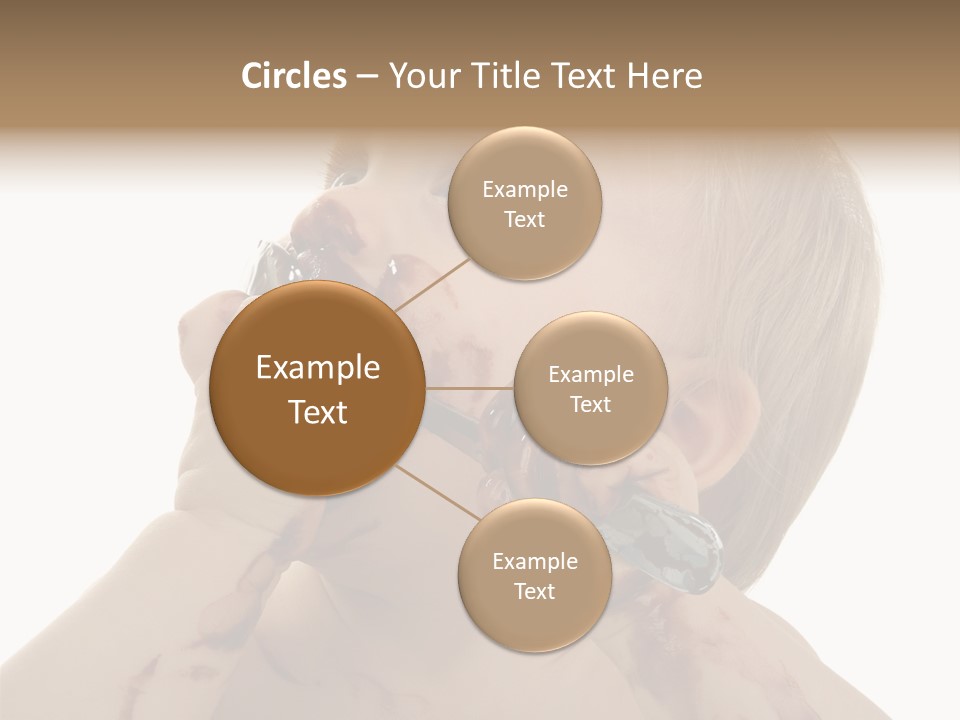 Bleu Blond Mignon PowerPoint Template