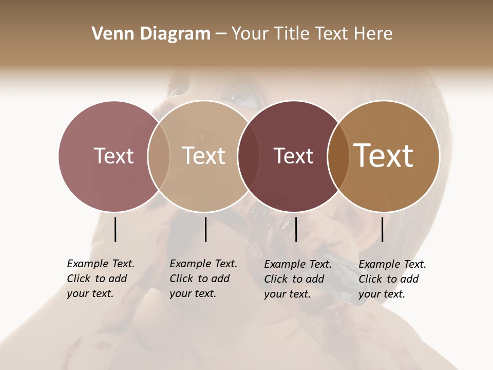 Bleu Blond Mignon PowerPoint Template