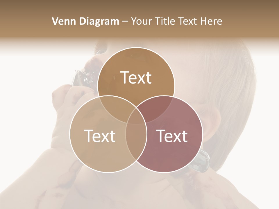 Bleu Blond Mignon PowerPoint Template