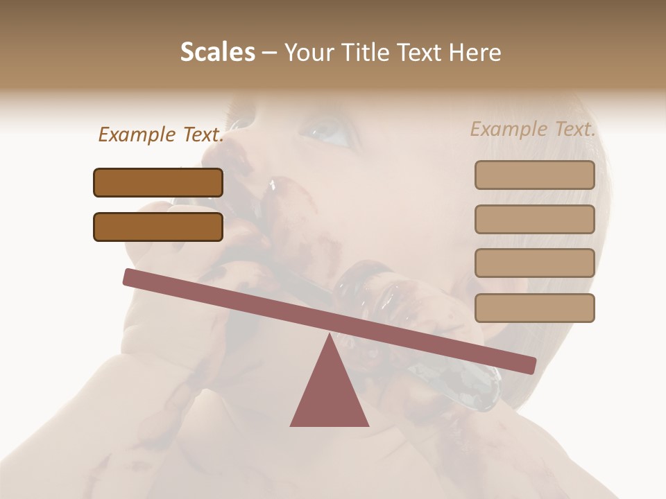 Bleu Blond Mignon PowerPoint Template