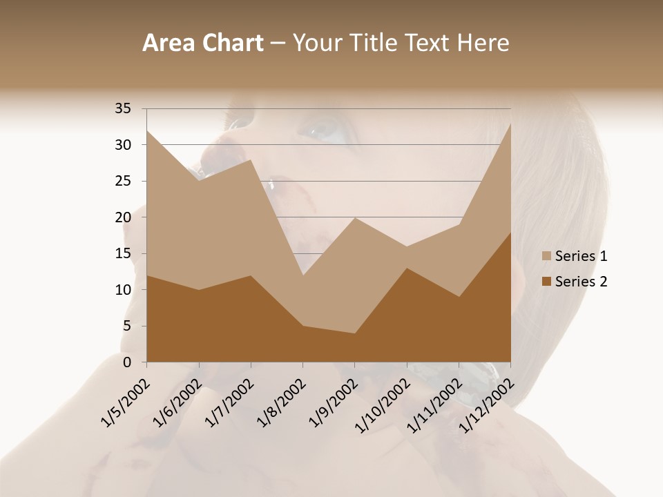 Bleu Blond Mignon PowerPoint Template