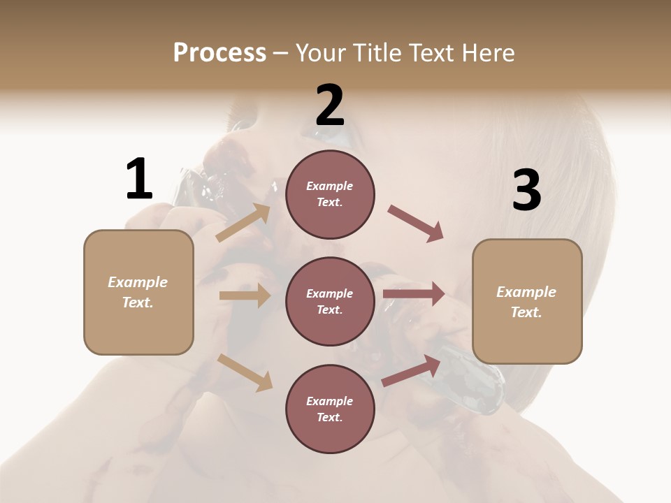 Bleu Blond Mignon PowerPoint Template