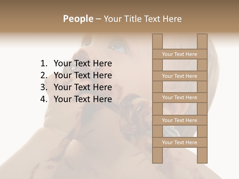 Bleu Blond Mignon PowerPoint Template