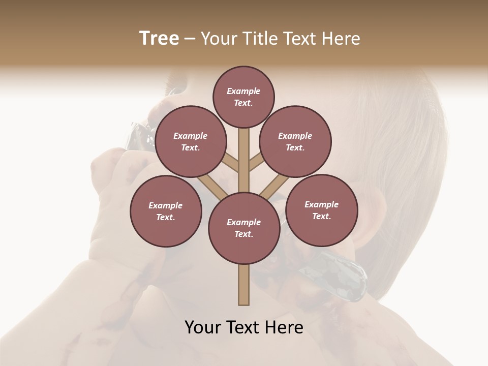 Bleu Blond Mignon PowerPoint Template