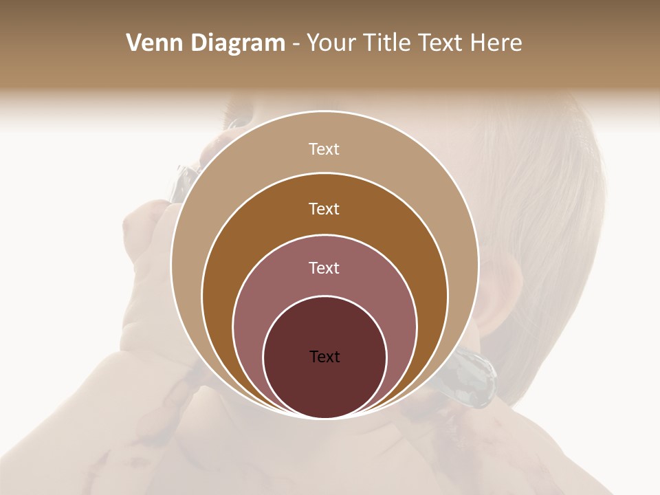 Bleu Blond Mignon PowerPoint Template