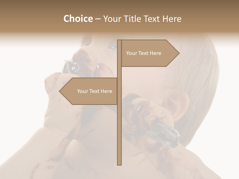 Bleu Blond Mignon PowerPoint Template