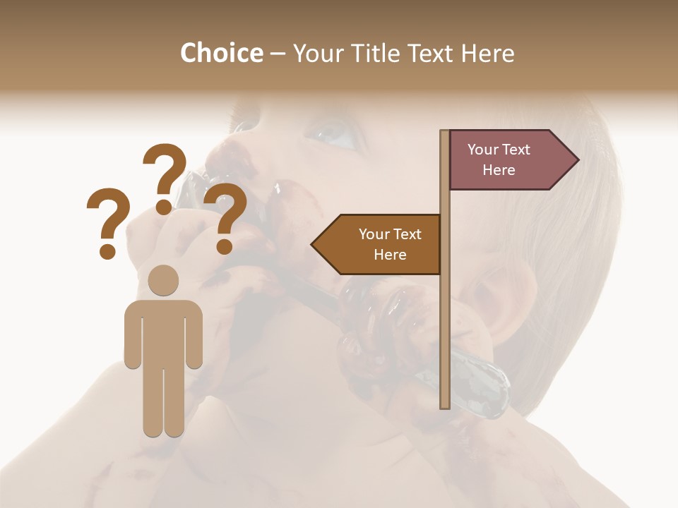 Bleu Blond Mignon PowerPoint Template