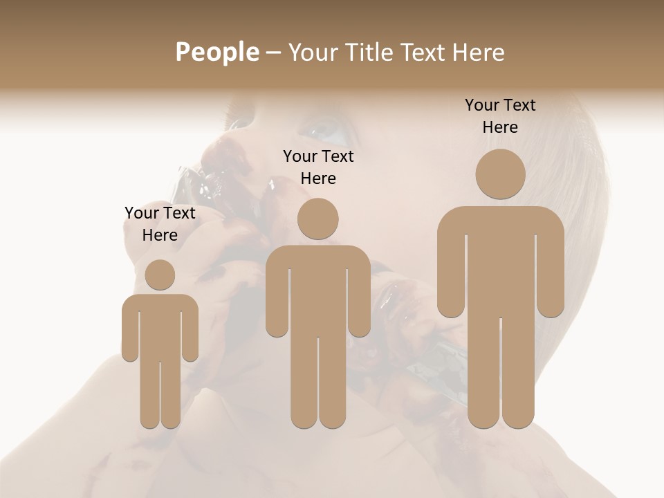 Bleu Blond Mignon PowerPoint Template