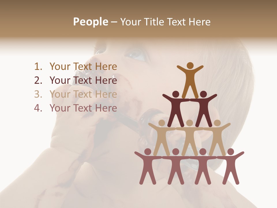 Bleu Blond Mignon PowerPoint Template