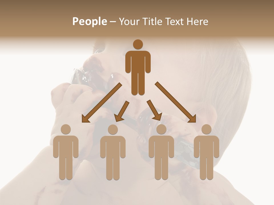 Bleu Blond Mignon PowerPoint Template