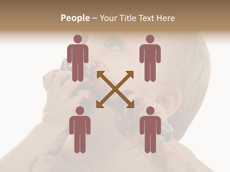 Bleu Blond Mignon PowerPoint Template