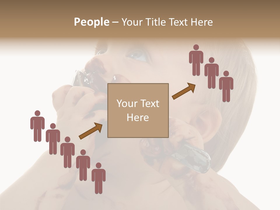 Bleu Blond Mignon PowerPoint Template