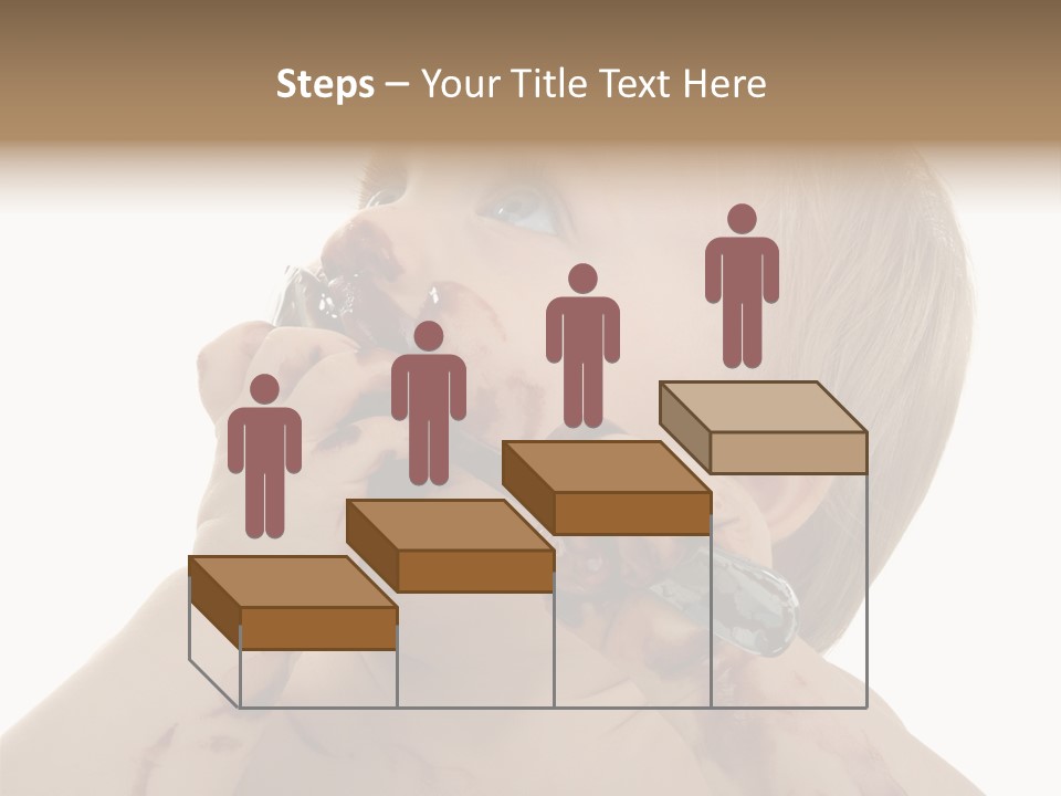 Bleu Blond Mignon PowerPoint Template