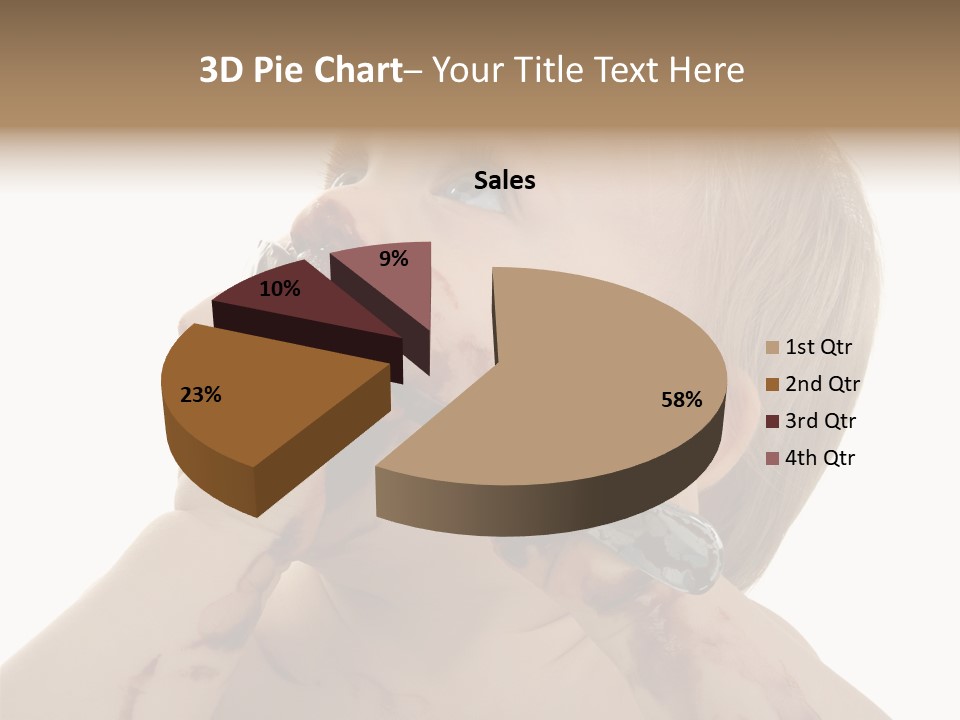 Bleu Blond Mignon PowerPoint Template