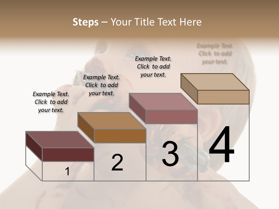 Bleu Blond Mignon PowerPoint Template