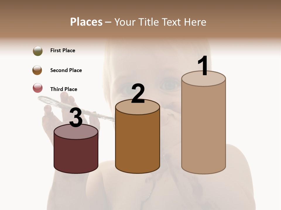 Blanc Nourriture Expression PowerPoint Template