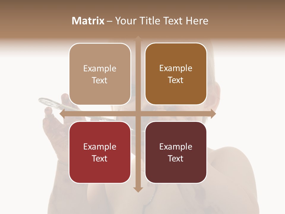 Blanc Nourriture Expression PowerPoint Template