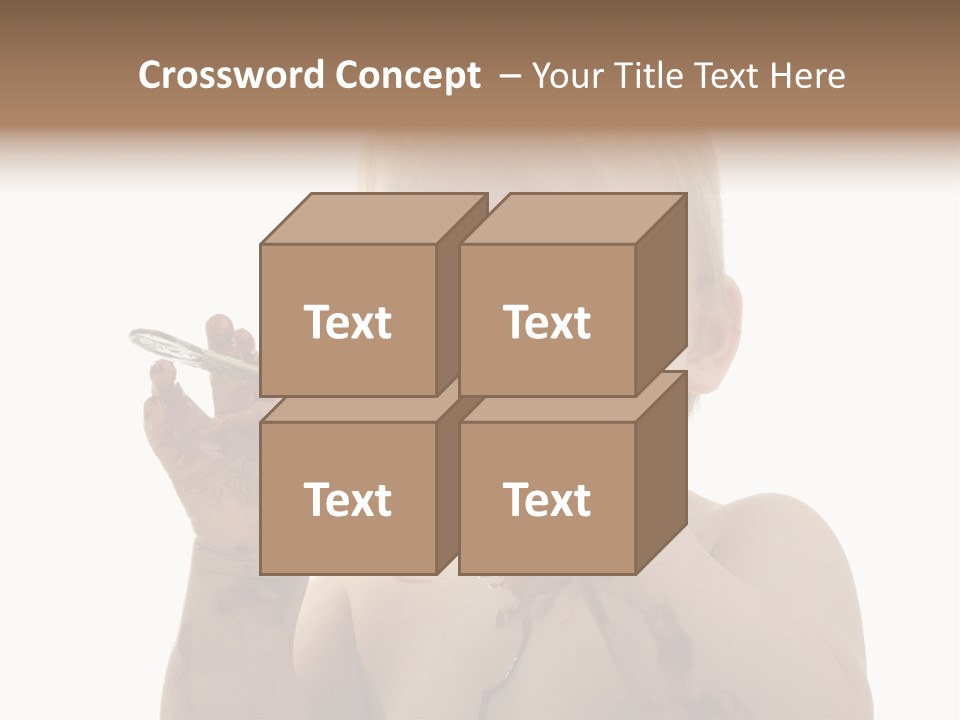 Blanc Nourriture Expression PowerPoint Template