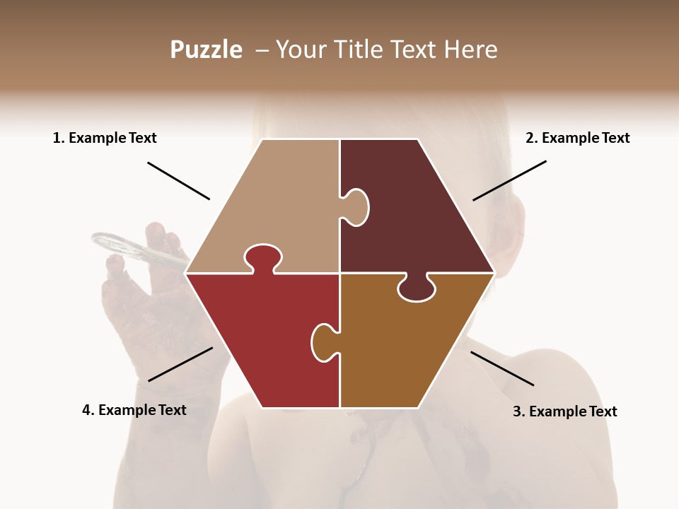 Blanc Nourriture Expression PowerPoint Template