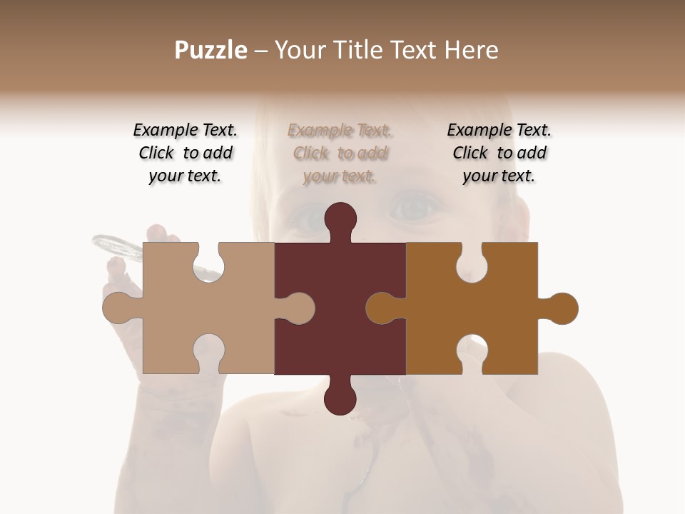 Blanc Nourriture Expression PowerPoint Template