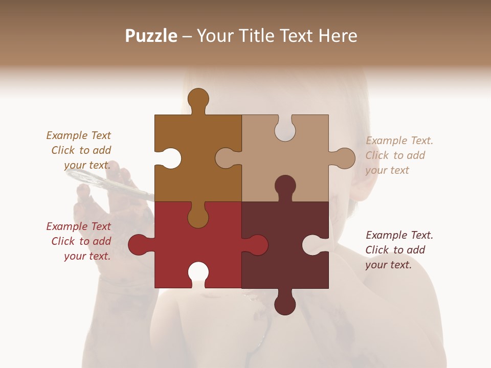 Blanc Nourriture Expression PowerPoint Template