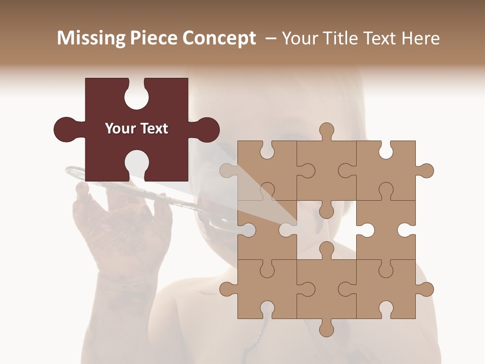 Blanc Nourriture Expression PowerPoint Template