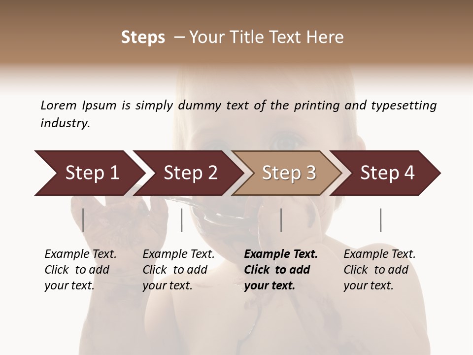 Blanc Nourriture Expression PowerPoint Template