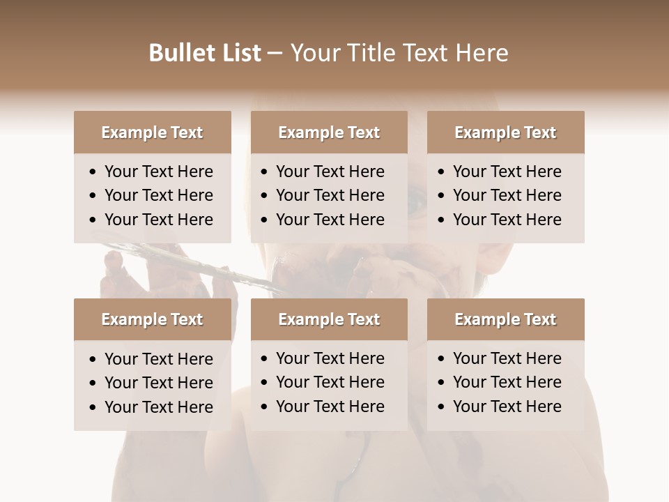 Blanc Nourriture Expression PowerPoint Template