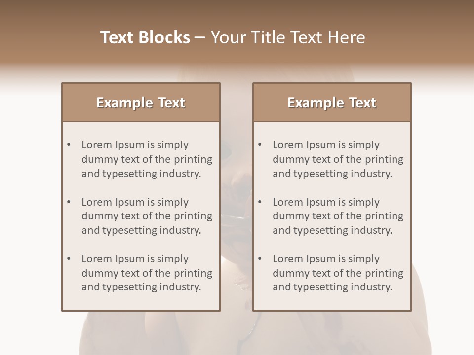 Blanc Nourriture Expression PowerPoint Template