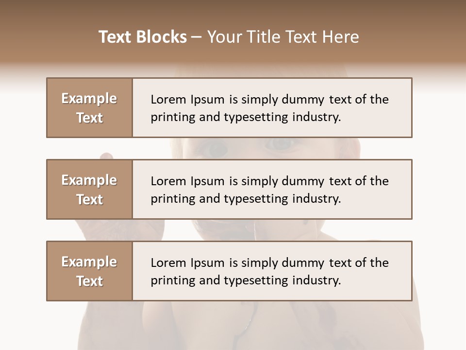 Blanc Nourriture Expression PowerPoint Template
