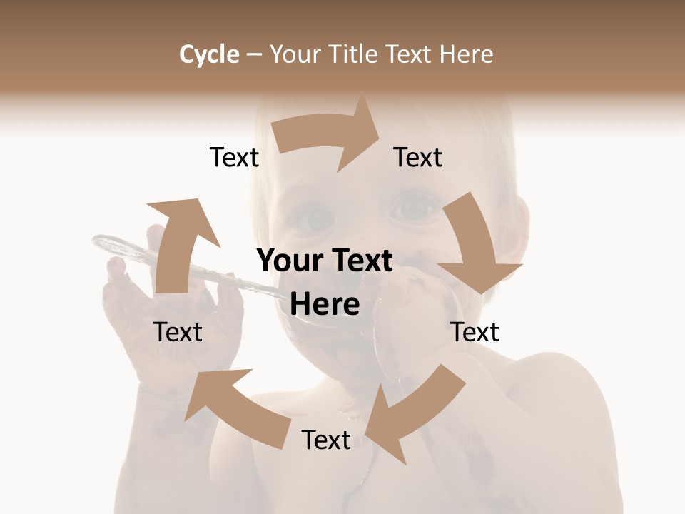 Blanc Nourriture Expression PowerPoint Template